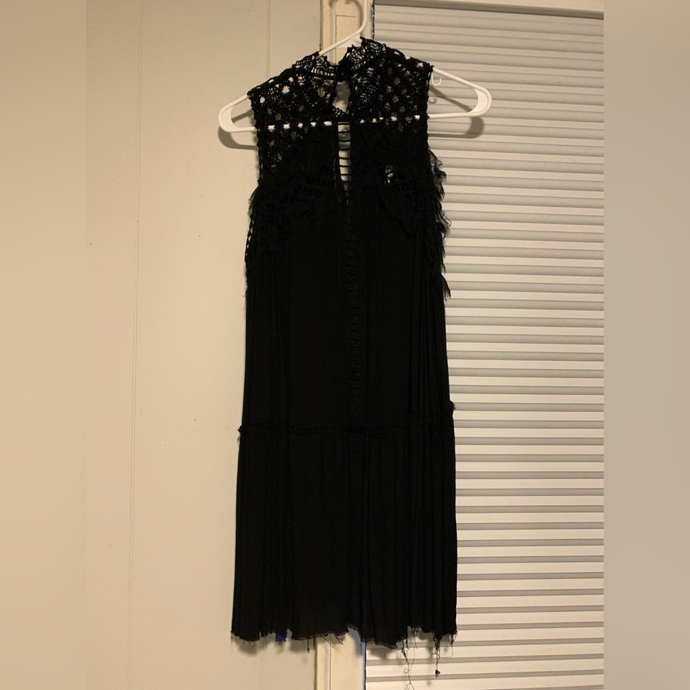 Free people halter neck and open back dress size small!